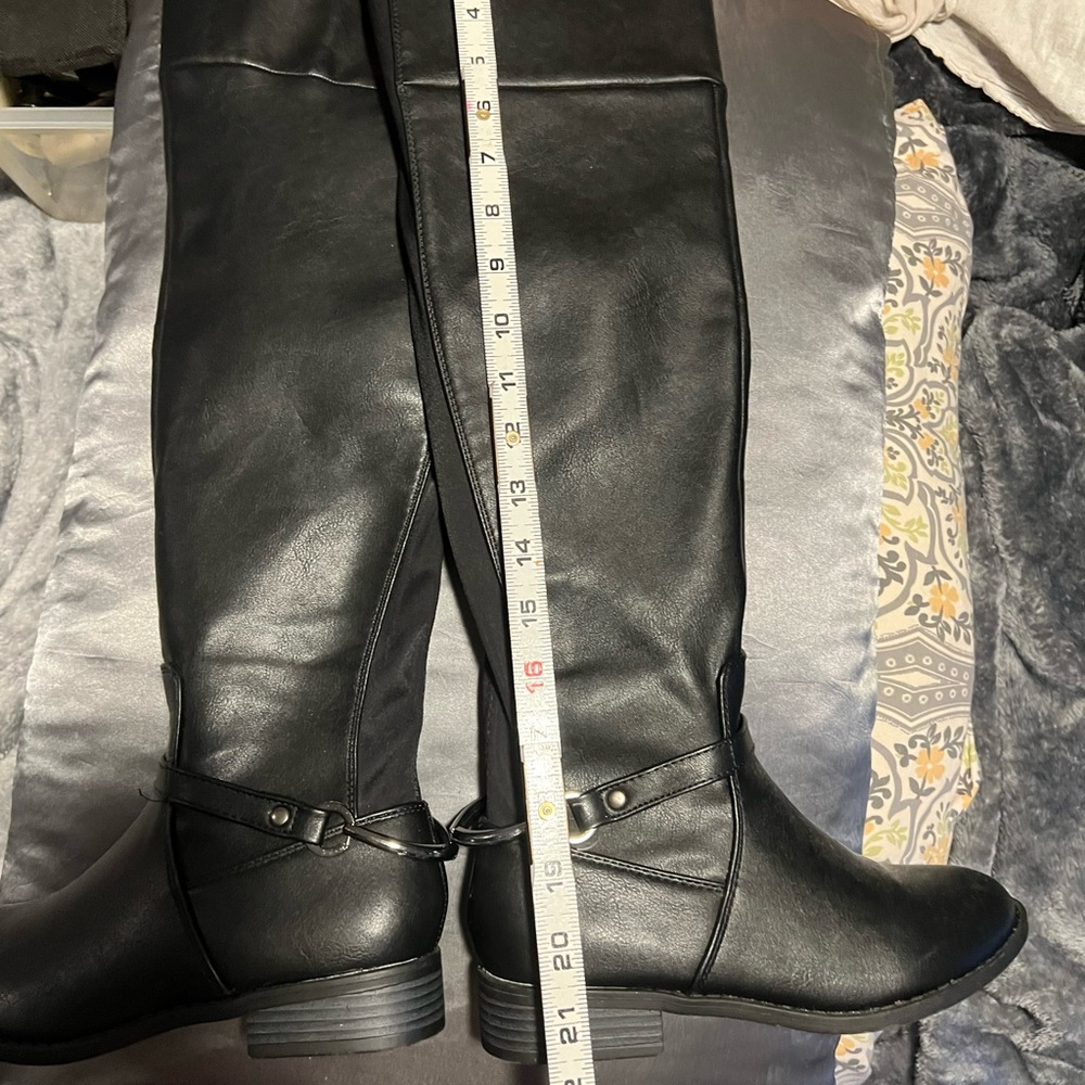 Black over the knee boots